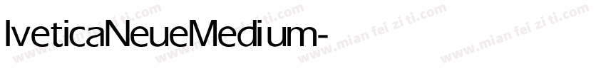 lveticaNeue Medium字体转换